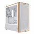 Lancool LAN217W carcasa de ordenador Midi Tower Blanco, Madera