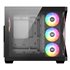 QUBEX, TORRE GAMING,DUAL CHAMBER, 4x VENTILADORES, A-RGB, MESH DUAL ,BTF, TYPO C, ATX, NEGRA