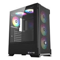 AIRONE 300 X, TORRE GAMING,MESH, ALTO FLUJO AIRE, 6x VENTILADORES, TYPO C, ATX, NEGRA