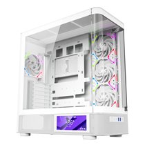 QUANTUM PRO, TORRE GAMING , 4x VENTILADORES, PWM, BTF, PANTALLA 6,2" , TIPO C , ATX, BLANCA