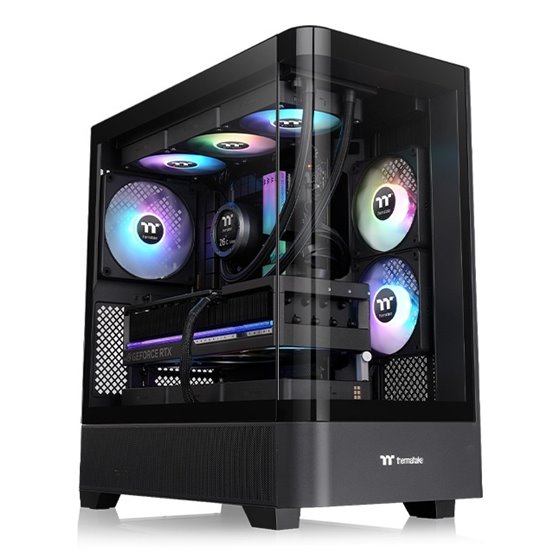 View 290 TG ARGB Midi Tower Negro