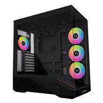 Vector V100 Midi Tower Negro, Transparente