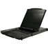 Consola KVM de Doble Carril HD 1080p para Rack de Servidores - Teclado QWERTY - KVM de 1 Puerto DVI/VGA con Monitor LCD de 17" -