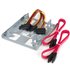 Bracket Adaptador Bandeja de Montaje 2 Unidades de Disco Duro HDD de 2,5" a Bahía de 3,5 Pulgadas