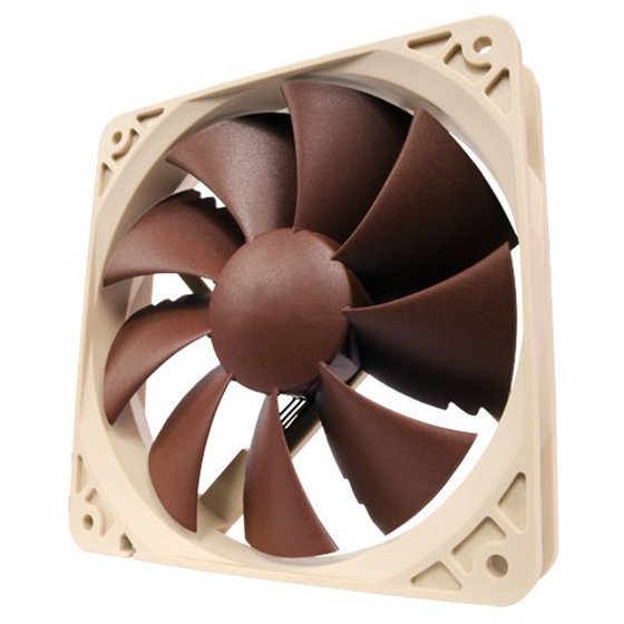 NF-P12 PWM sistema de refrigeración para ordenador Carcasa del ordenador Ventilador 12 cm Marrón, Blanco 1 pieza(s)