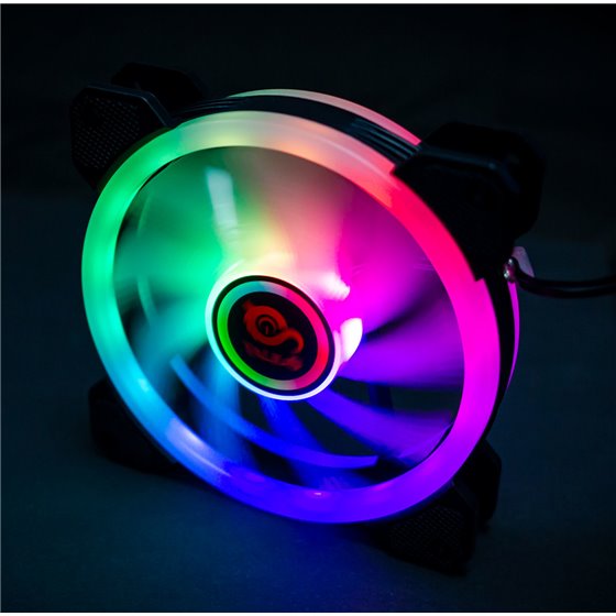 Ventilador caja RGB Iris Spectrum 16Led 12cm (compatible sólo con caja Tal-Cronos)