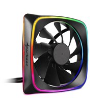 RGB SHARK Lights Carcasa del ordenador Ventilador 12 cm Negro