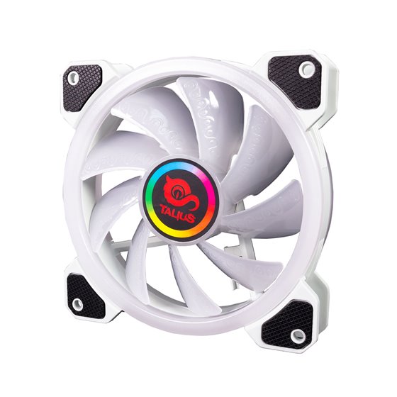 Ventilador caja ARGB Iris 16Led 12cm Blanco para caja Cronos