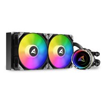 S80 RGB Carcasa del ordenador, Procesador Sistema de refrigeración líquida todo en uno 12 cm Negro 1 pieza(s)