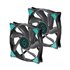 IceGALE Carcasa del ordenador Ventilador 14 cm Negro 2 pieza(s)