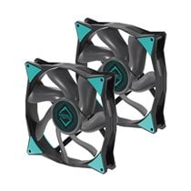 IceGALE Carcasa del ordenador Ventilador 14 cm Negro 2 pieza(s)