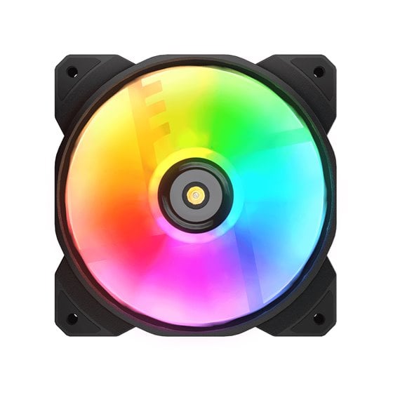 CGR-CF-MHP12HB3-RGB Carcasa del ordenador Refrigerador de aire 12 cm Negro, Blanco 3 pieza(s)