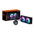 AORUS WATERFORCE II 240 Refrigerador de CPU líquido AIO - 2x ventiladores ARGB de 120 mm, mecanismo de conexión deslizante, DAIS