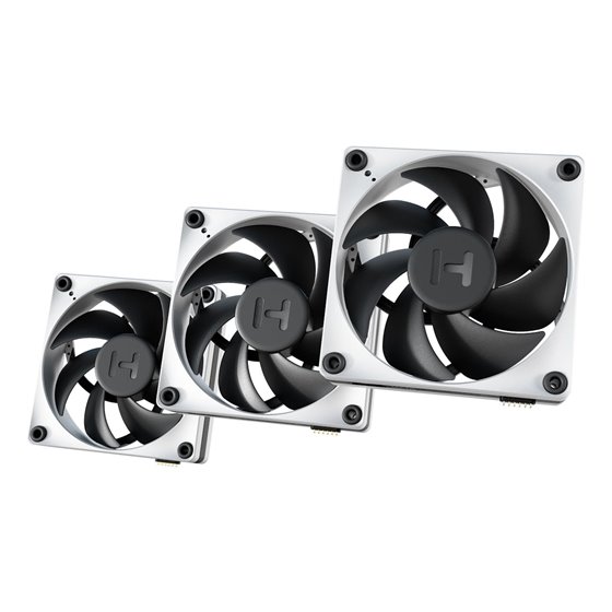 THICC FP12 Procesador Ventilador 12 cm Negro, Blanco 3 pieza(s)