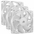 RS120 Carcasa del ordenador Ventilador 12 cm Blanco 3 pieza(s)