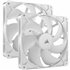 RS140 Carcasa del ordenador Ventilador 14 cm Blanco 2 pieza(s)