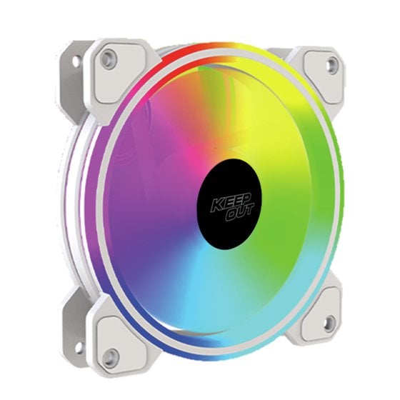 XFC-120DRW sistema de refrigeración para ordenador Carcasa del ordenador Ventilador 12 cm Blanco