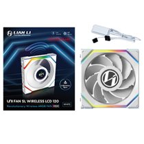 UNI FAN SL Wireless LCD 120 Reverse Blade Carcasa del ordenador Ventilador 12 cm Blanco 1 pieza(s)