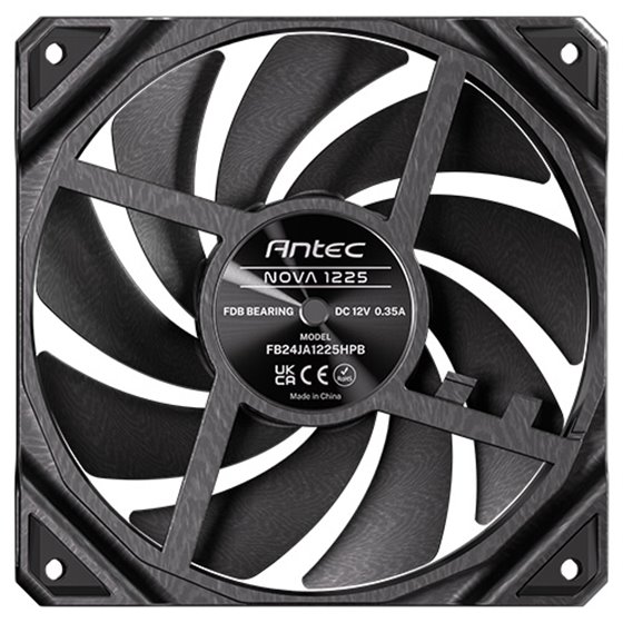 Nova Carcasa del ordenador Ventilador 12 cm Negro 1 pieza(s)