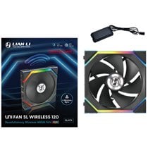 UNI FAN SL Wireless 120 Reverse Blade Carcasa del ordenador Ventilador 12 cm Negro 1 pieza(s)