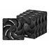 P14 Pro PST Carcasa del ordenador Ventilador 14 cm Negro 5 pieza(s)