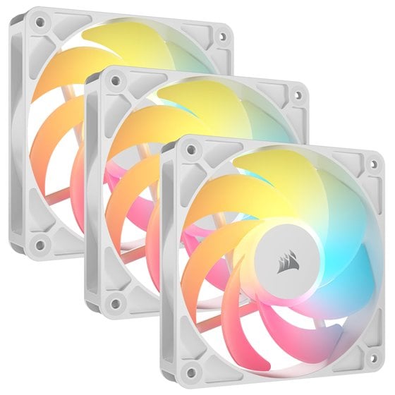 RS120-R ARGB Carcasa del ordenador Ventilador 12 cm Blanco 3 pieza(s)
