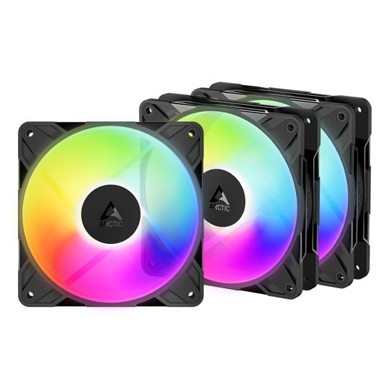 Freezer P12 Pro Reverse A-RGB - 3 Pack Carcasa del ordenador Ventilador 12 cm Negro 3 pieza(s)