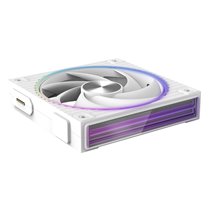 ZM-DF120 WHITE sistema de refrigeración para ordenador Placa base Ventilador 12,4 cm Blanco 1 pieza(s)
