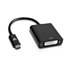 USB-C macho a DVI-D hembra adaptador Negro