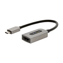 Adaptador USB C a HDMI de Vídeo 4K 60Hz - HDR10 - Conversor Tipo Llave USB Tipo C a HDMI 2.0b Dongle - Convertidor USBC con Modo