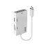 43273 Adaptador gráfico USB 3840 x 2160 Pixeles Blanco