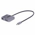 Adaptador de Vídeo USB C, Adaptador Multipuertos USB Tipo C a HDMI VGA con Salida de Audio de 3,5mm, HDR 4K a 60Hz, PD 3.0 de 10