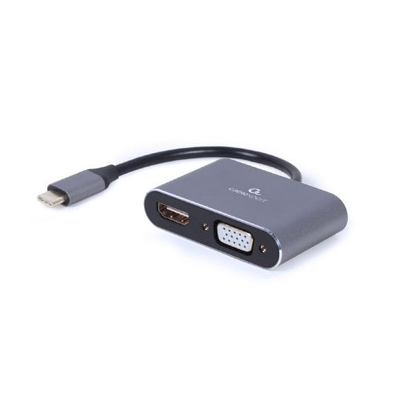 A-USB3C-HDMIVGA-01 Adaptador gráfico USB 3840 x 2160 Pixeles Gris