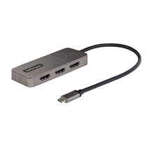 Adaptador USB-C de 3 Puertos Multimonitor - Hub MST USB Tipo C a 3 Puertos HDMI - Divisor Multiplicador DP Triple 4K 60Hz - HDR 