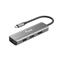 Adaptador USB-C a HDMI/DisplayPort/VGA/USB