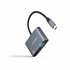 Conversor USB-C a HDMI/VGA 15 cm, Gris