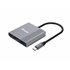 Adaptador 3 en 1 USB-C a HDMI / USB-A / USB PD, 4K/60Hz, 100W USB PD