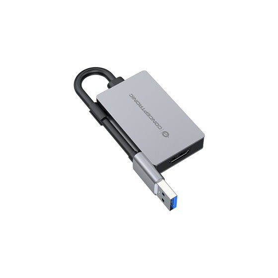 ABBY22G Adaptador gráfico USB 1920 x 1080 Pixeles Gris