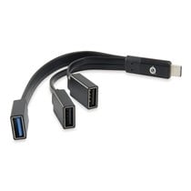 HUBBIES01B hub de interfaz USB 3.2 Gen 2 (3.1 Gen 2) Type-C 5000 Mbit/s Negro