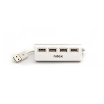 HUB sobremesa de aluminio con 4 puertos USB 2.0