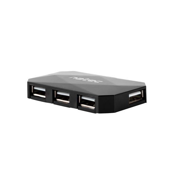 NHU-0647 hub de interfaz USB 2.0 480 Mbit/s Negro