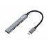 128961 hub de interfaz USB 3.2 Gen 1 (3.1 Gen 1) Type-C 5000 Mbit/s Negro, Gris