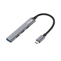 128961 hub de interfaz USB 3.2 Gen 1 (3.1 Gen 1) Type-C 5000 Mbit/s Negro, Gris