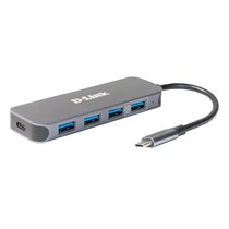 DUB-2340 hub de interfaz USB Tipo C 5000 Mbit/s Gris