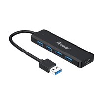 128959 hub de interfaz USB 3.2 Gen 1 (3.1 Gen 1) Type-A 5000 Mbit/s Negro