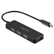 APPC48V2 hub de interfaz USB Tipo C 5000 Mbit/s Negro