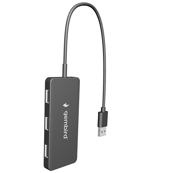 UHB-U2P4-04 hub de interfaz USB 2.0 480 Mbit/s Negro