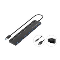 HUBBIES19BP hub de interfaz USB 3.2 Gen 1 (3.1 Gen 1) Type-A 5000 Mbit/s Negro