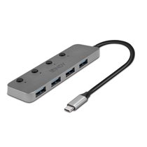 43383 hub de interfaz USB 3.2 Gen 1 (3.1 Gen 1) Type-C 5000 Mbit/s Gris