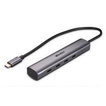 43384 hub de interfaz USB Tipo C 10000 Mbit/s Gris